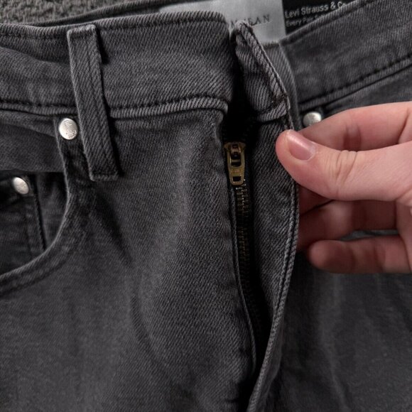 Levi’s Silvertab Jeans Women Charcoal Wash Denim Size 26 Baggy 90’s ACTL 26x25.5 - Picture 9 of 16